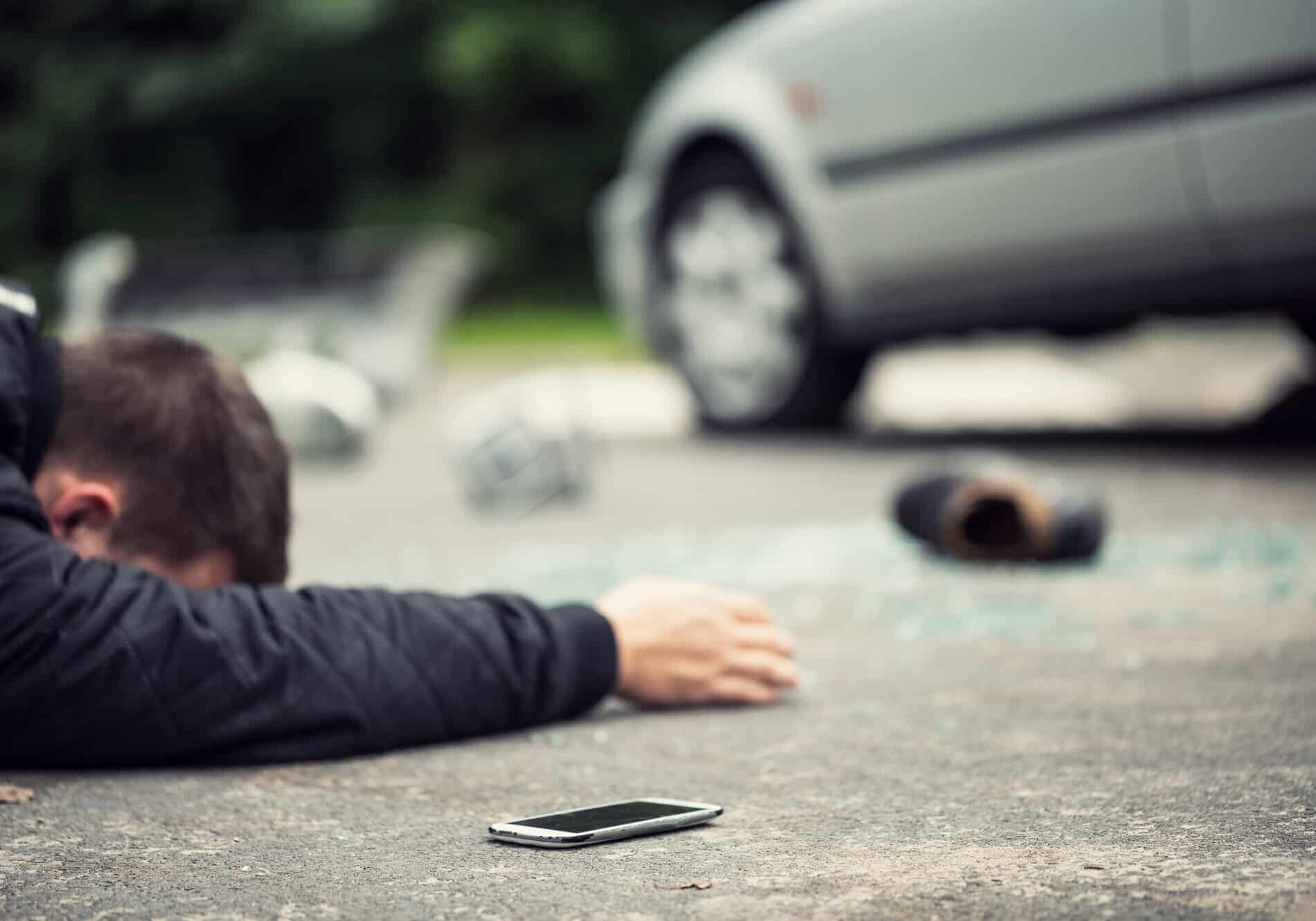 pedestrian and car collision